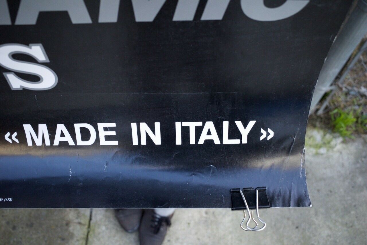 Alfons De Wolf Gios Aerodynamic Super Bike Made in Italy vintage poster - Fresh Stock Dated December 2025