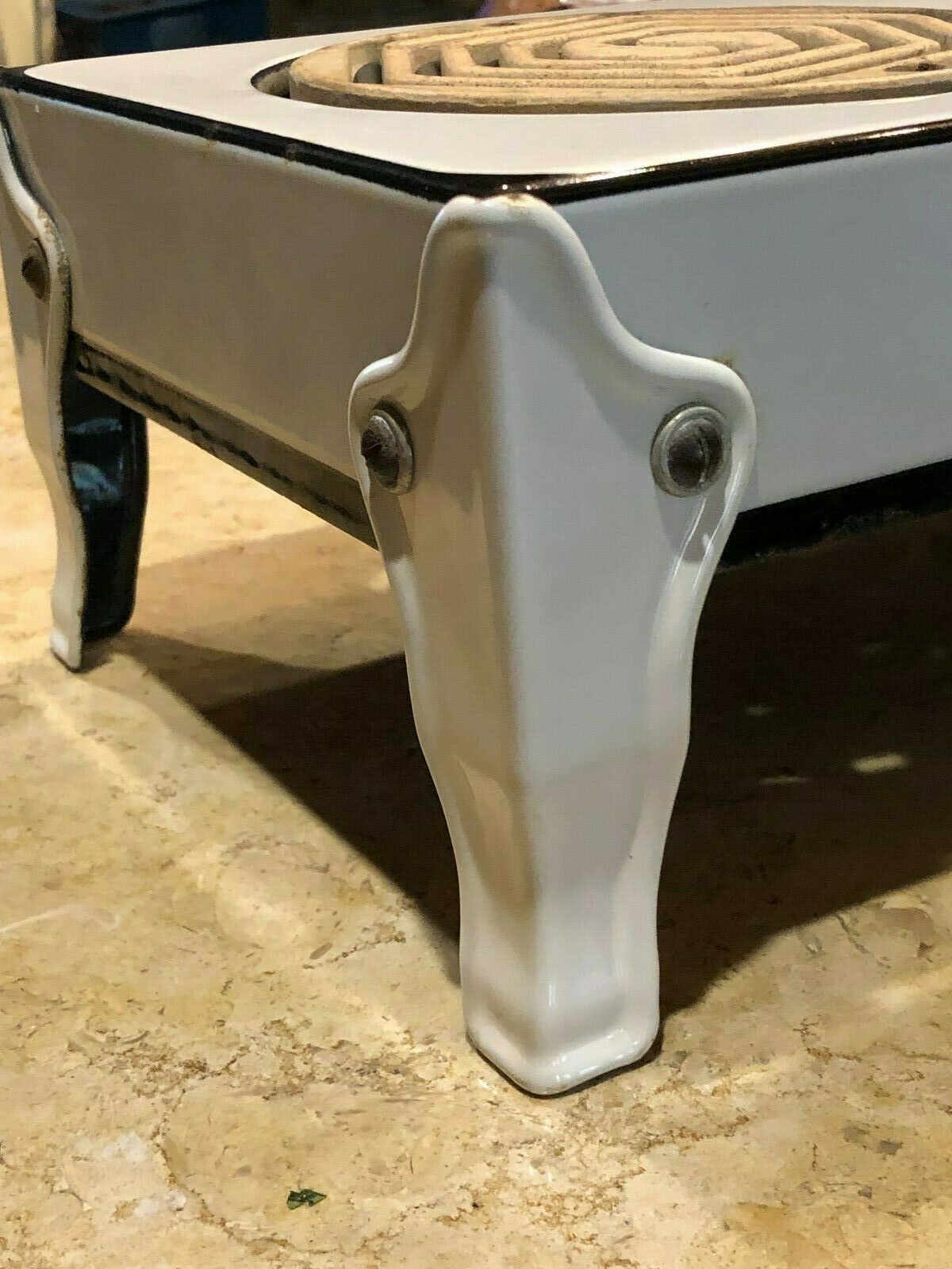 Rare Antique 1930's Hotpoint Enamel 2 Burner Stove - Fresh Stock Dated February 2026