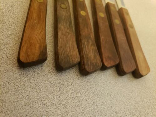 Vtg Set Of 6 Robinson Stainless Serrated Blade Steak knives - Fresh Stock Dated January 2026