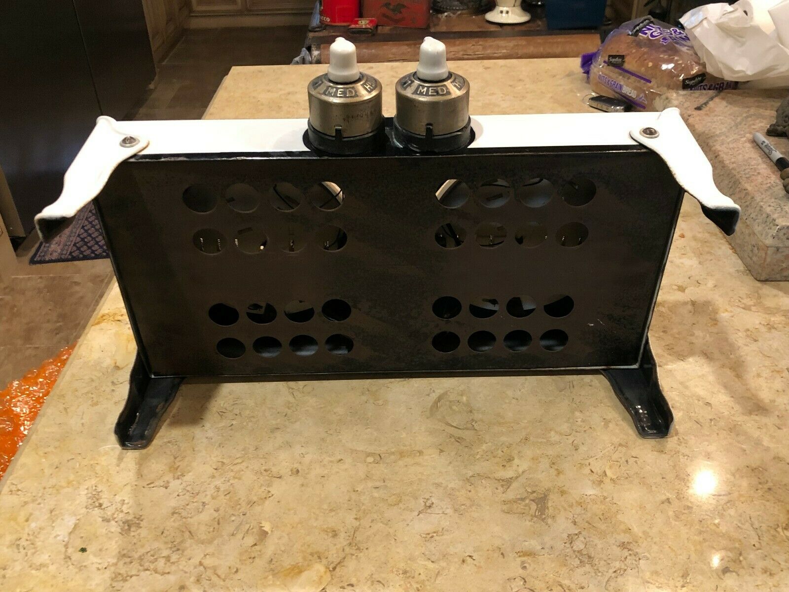 Rare Antique 1930's Hotpoint Enamel 2 Burner Stove - Fresh Stock Dated February 2026