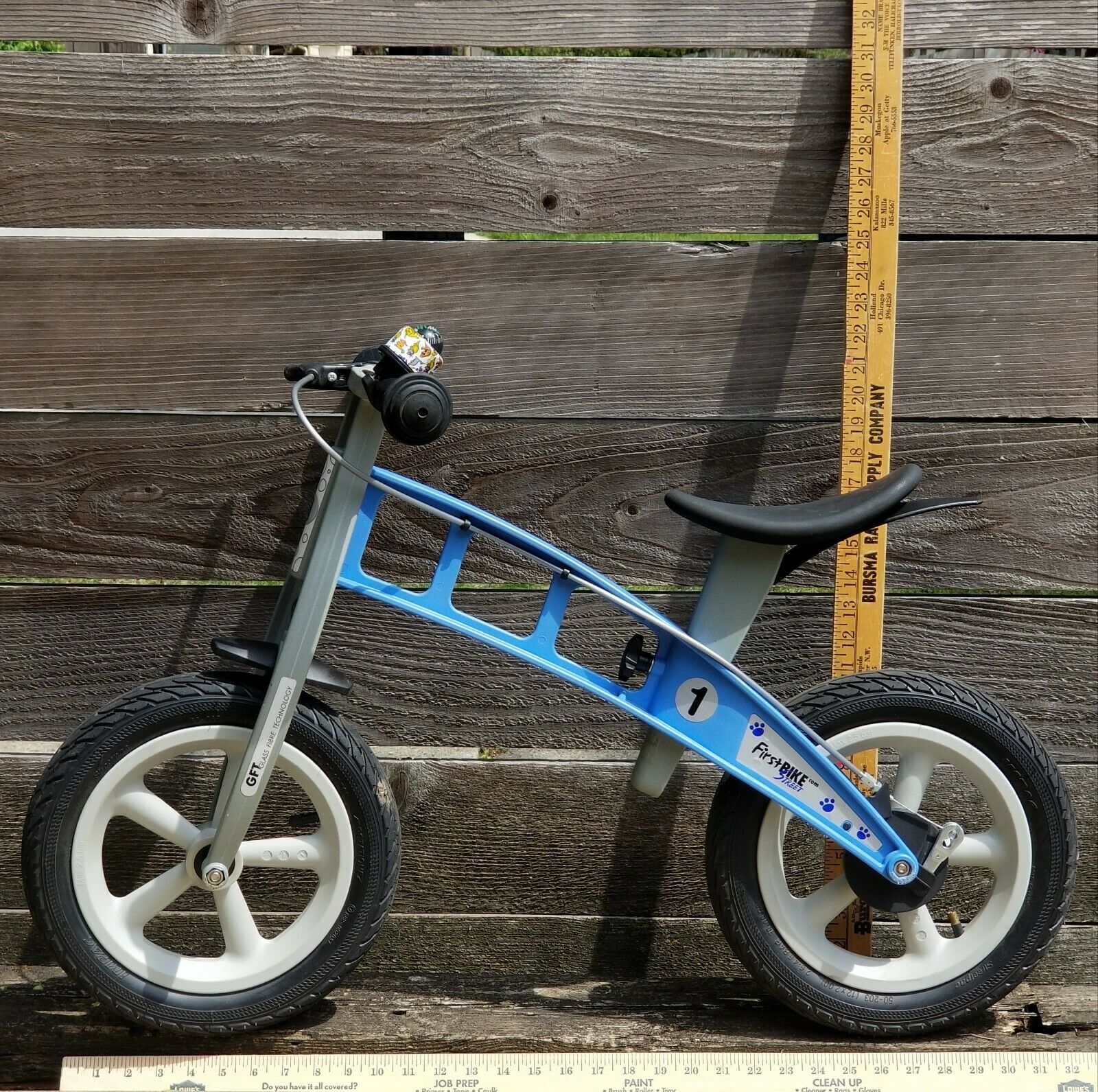 FIRSTBIKE Balance BIKE Blue STREET L2021 w/ Brake LOWERING KIT Box MONO SKI SET - Fresh Stock Dated December 2025