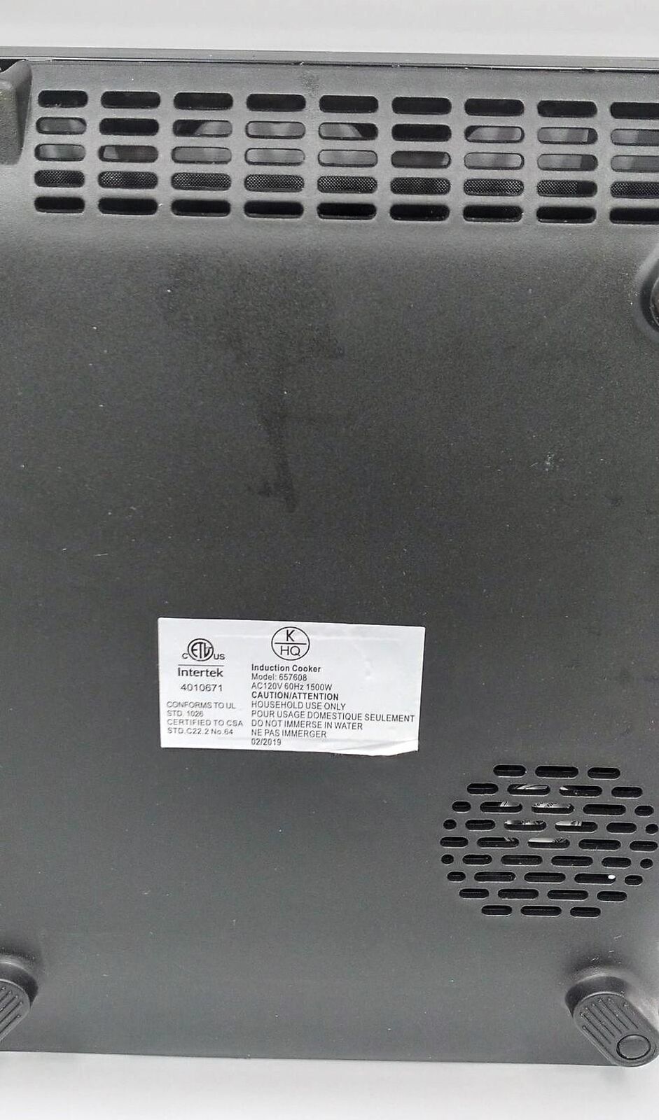 Kitchen HQ 1500-Watt Portable Induction Burner, Red - Fresh Stock Dated February 2026