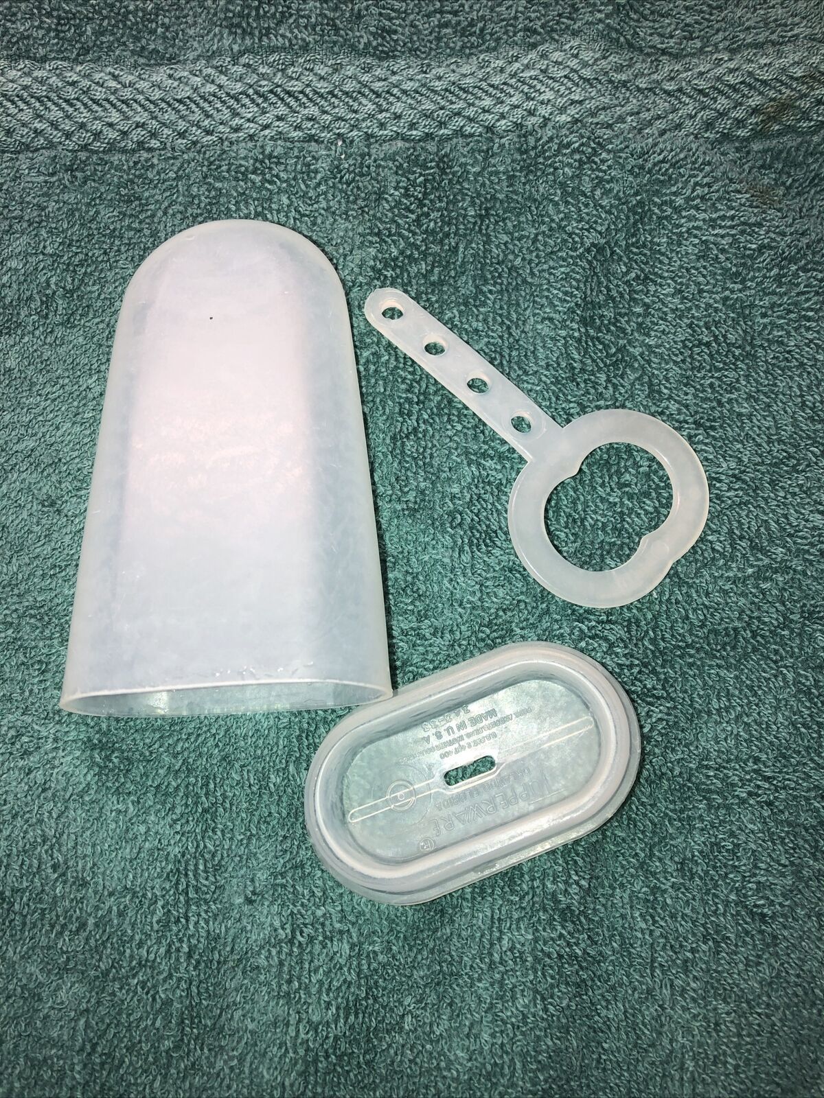 Vtg Tupperware Pop Popsicle Replacement Part Cup Seal Stick 3-piece Sheer - Fresh Stock Dated February 2026