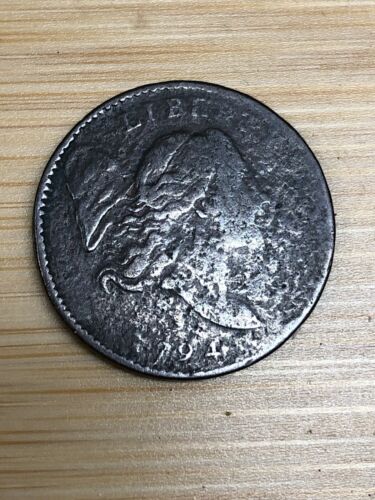 1794 Liberty Cap Half Cent, rare VF detail. Very Fine - Fresh Stock Dated December 2025