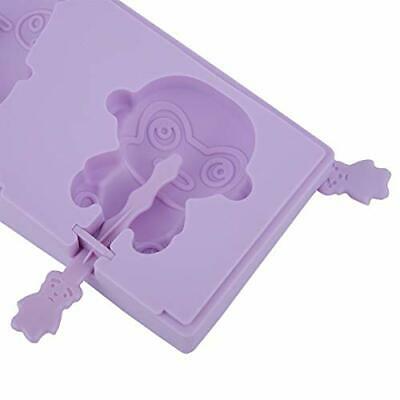 Silicone Popsicle Molds, Cute Monkey Pattern Lovely Ice Pop Mold Frozen Lolly - Fresh Stock Dated February 2026