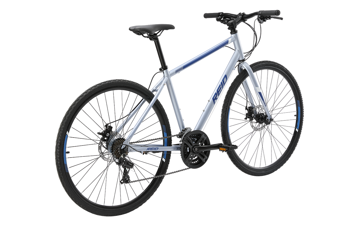 Reid Transit Disc (Grey) 54cm XL Frame 21 Speed, 700c Commuter Bicycle - Fresh Stock Dated December 2025
