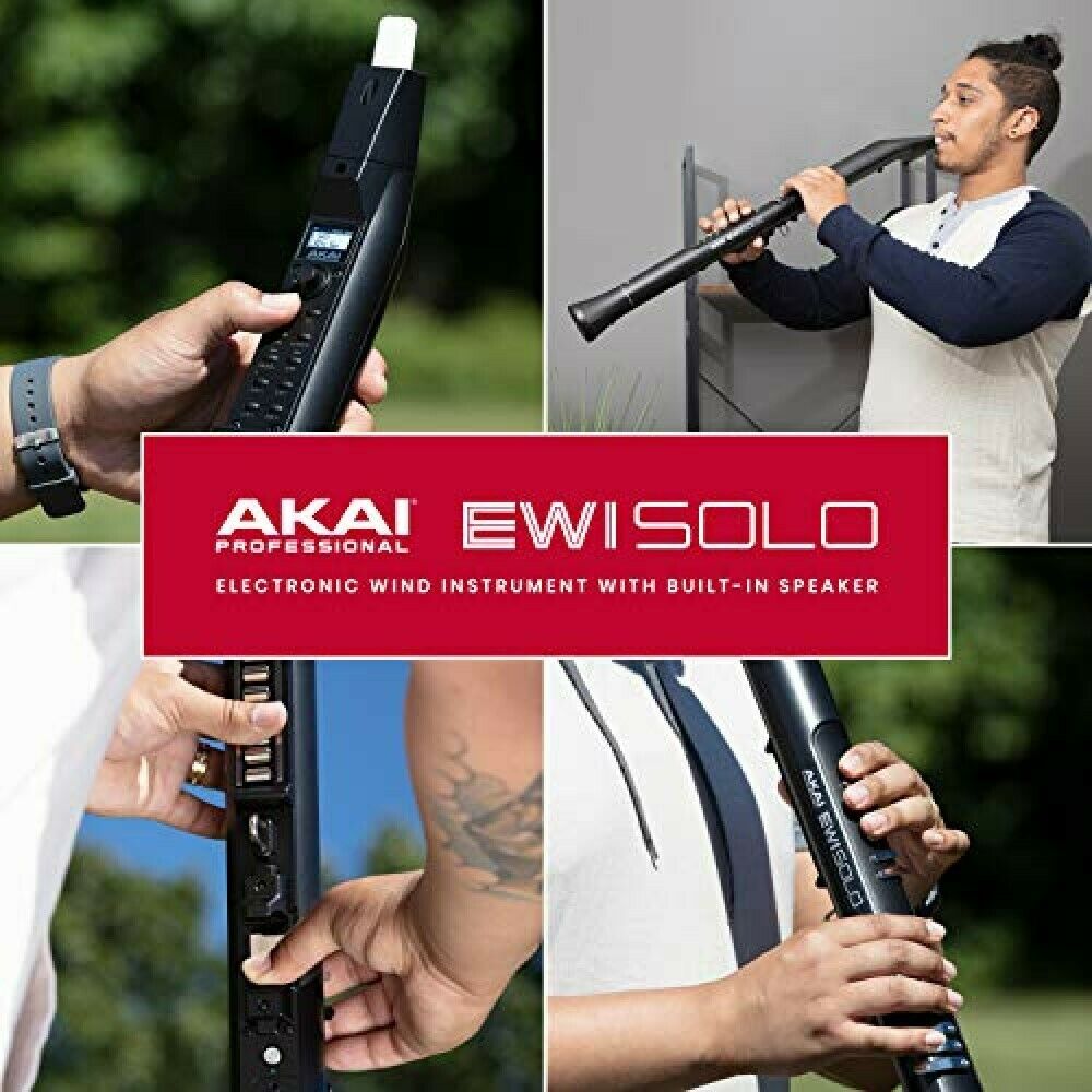 Akai Professional EWI SOLO Electronic Wind Instrument w/ Built-in Speaker Black - Fresh Stock Dated December 2025