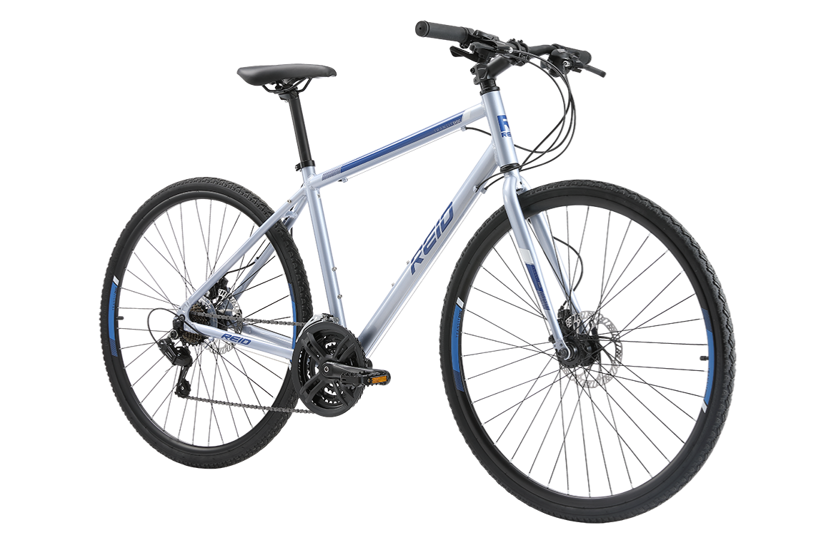 Reid Transit Disc (Grey) 54cm XL Frame 21 Speed, 700c Commuter Bicycle - Fresh Stock Dated December 2025