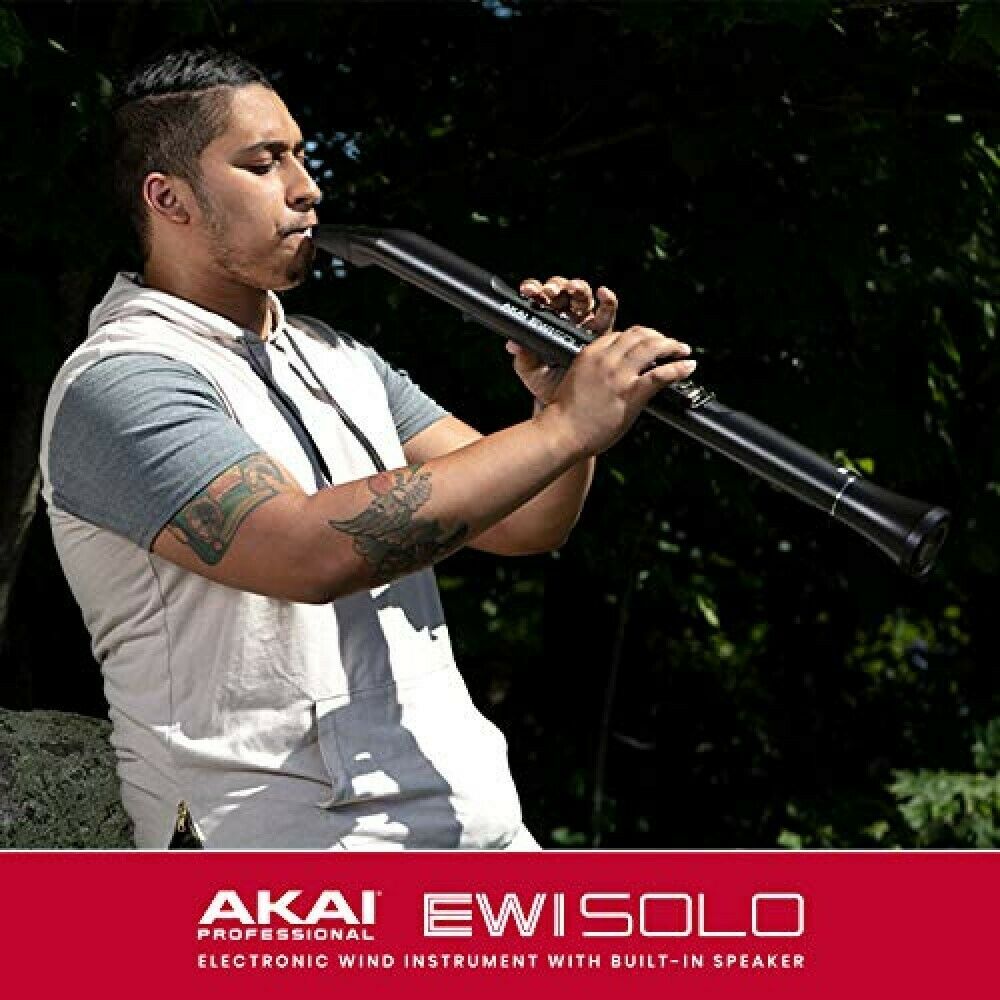 Akai Professional EWI SOLO Electronic Wind Instrument w/ Built-in Speaker Black - Fresh Stock Dated December 2025