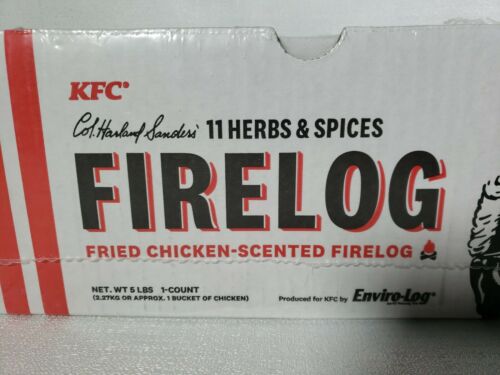 EnviroLog Fire Log | KFC 11 Herbs & Spices Scent | Fireplace Campfire Woodstove - Fresh Stock Dated December 2025
