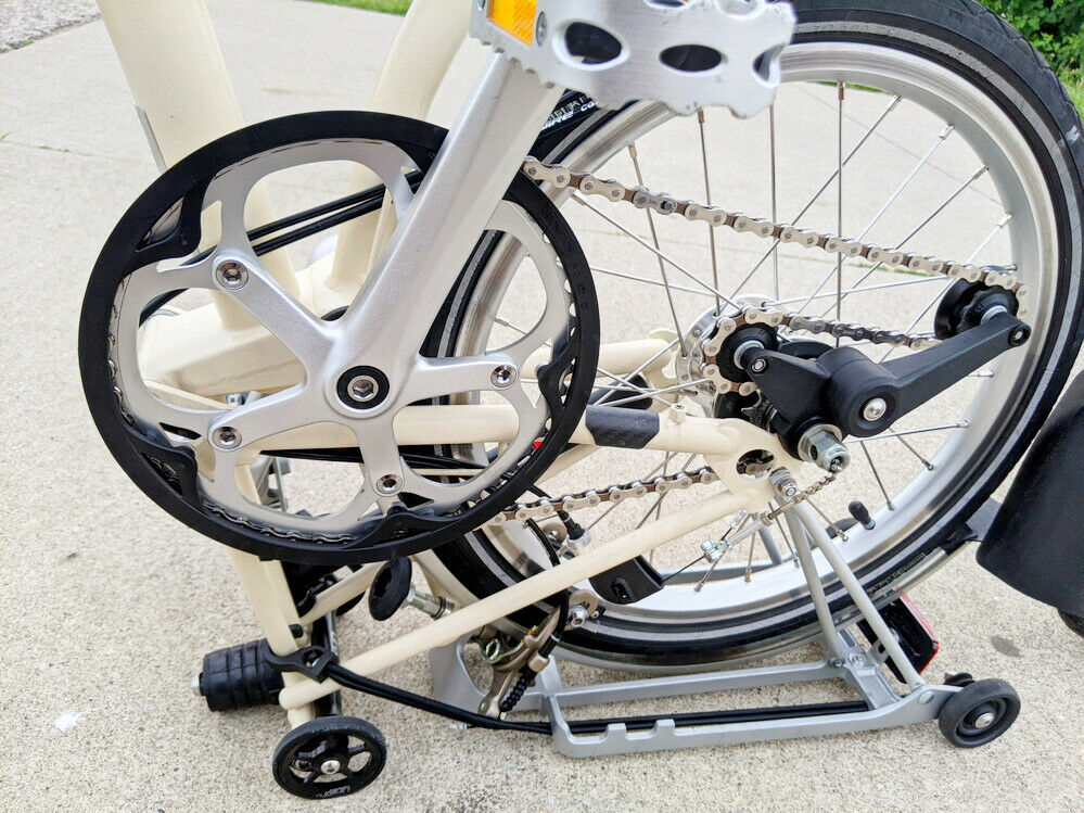 2018 Model Year Brompton M3R Ivory White Folding Bicycle - Fresh Stock Dated December 2025