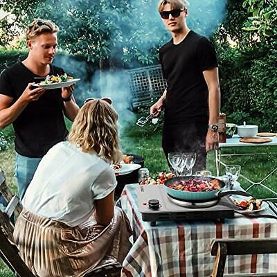 1500W Electric Hot Plate, Hot Plate for Cooking Stainless Steel Single Burner - Fresh Stock Dated February 2026