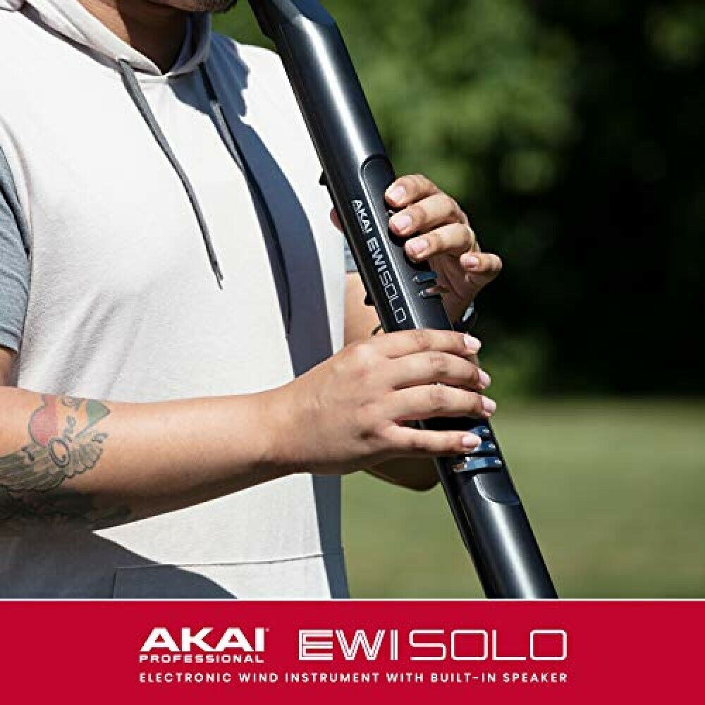 Akai Professional EWI SOLO Electronic Wind Instrument w/ Built-in Speaker Black - Fresh Stock Dated December 2025