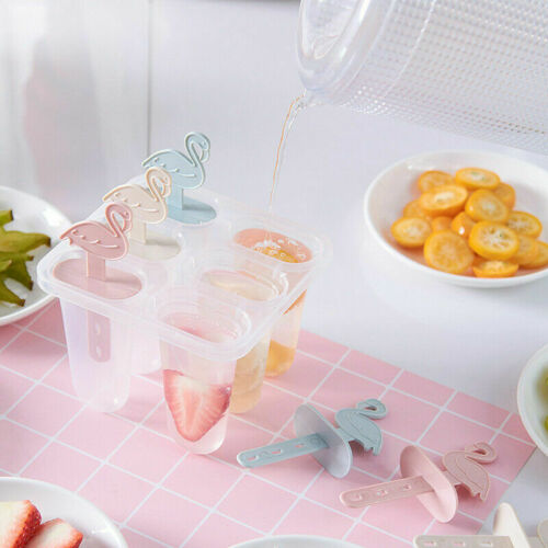 6/8 Cavity Ice Lolly Cream Maker Mold DIY Popsicle Mould Frozen Yogurt - Fresh Stock Dated February 2026