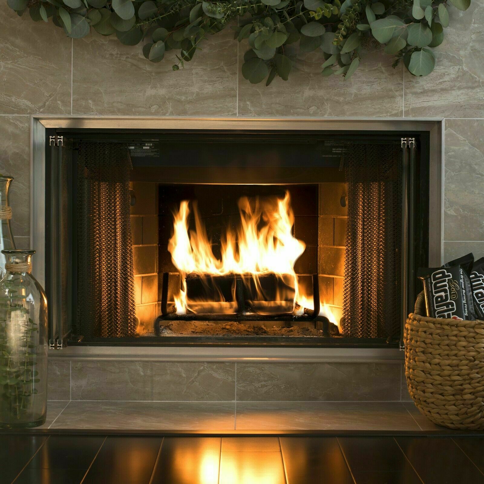 Duraflame Fire Logs 9 Pack - 4.5lb Bright Burning 3 Hour Burn Time Fast Lighting - Fresh Stock Dated January 2026