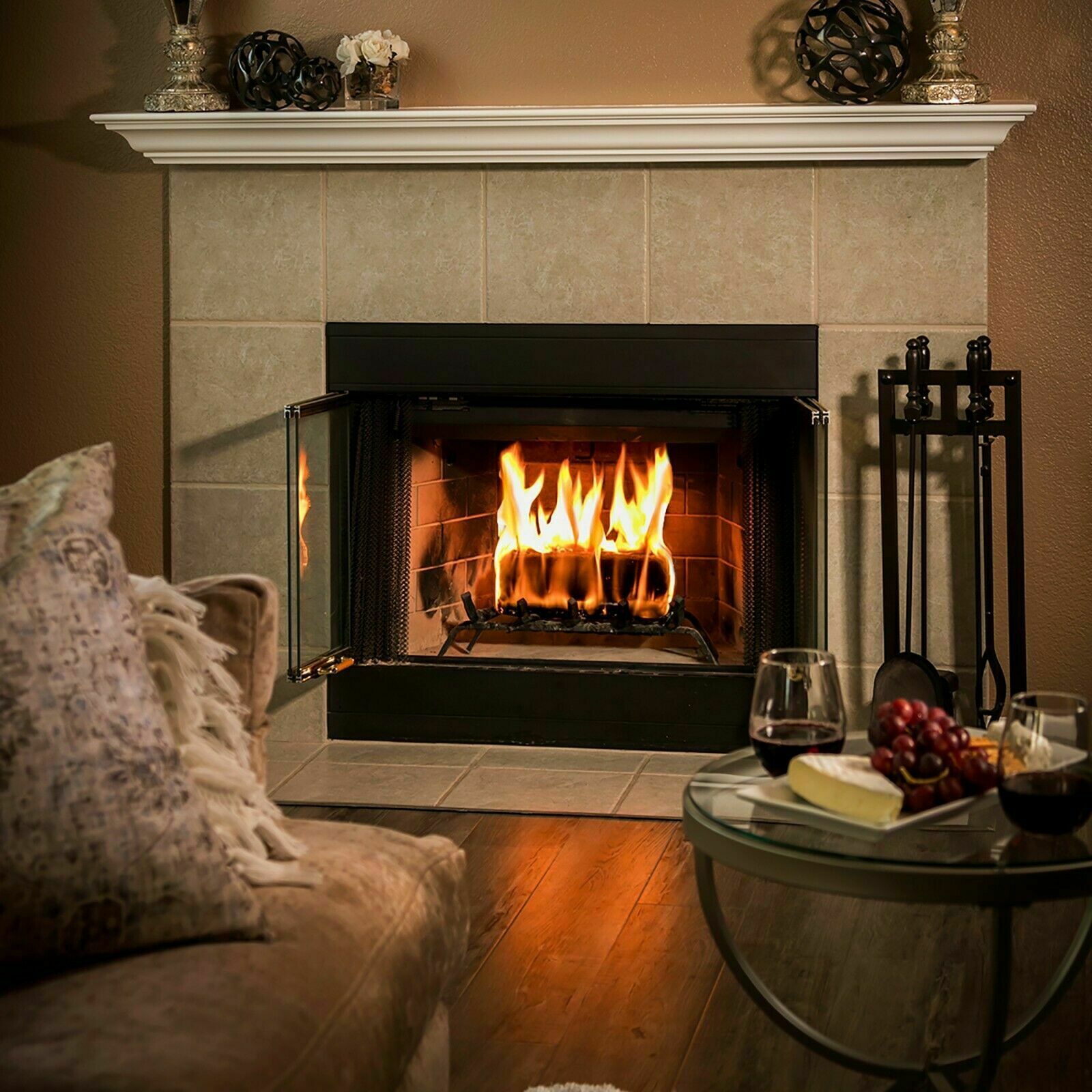 Duraflame Fire Logs 9 Pack - 4.5lb Bright Burning 3 Hour Burn Time Fast Lighting - Fresh Stock Dated January 2026