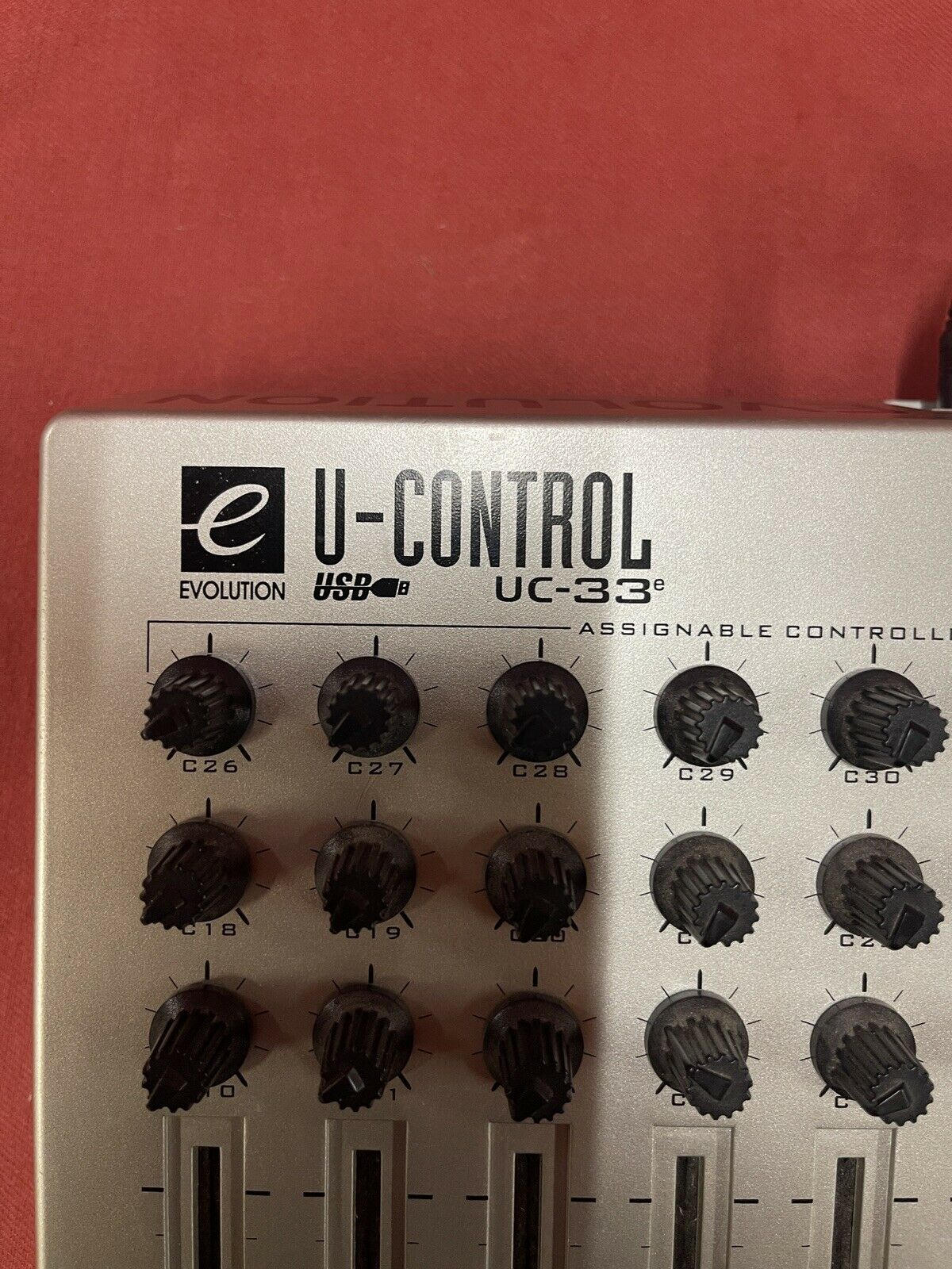 Evolution U-Control UC-33e USB & MIDI Mixer DAW Controller - Fresh Stock Dated December 2025