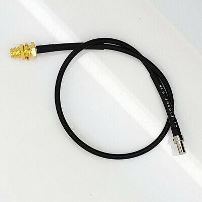 SMA Female (Jack) Bulkhead to TS9 Connector RG174 Cable Assembly, 12 inch (1 ft) - Fresh Stock Dated December 2025