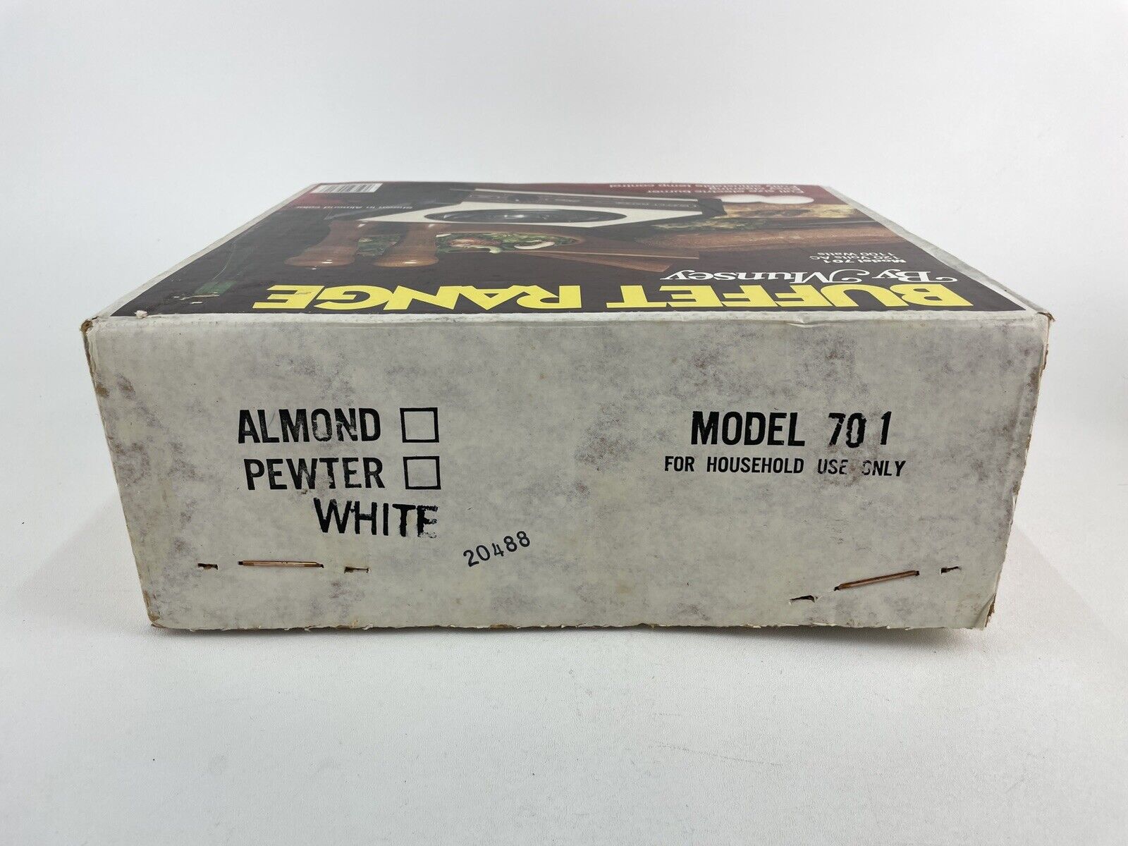 Vintage Munsey Buffet Range Single Full Size Electric Burner 1100 Watt Model 701 - Fresh Stock Dated February 2026