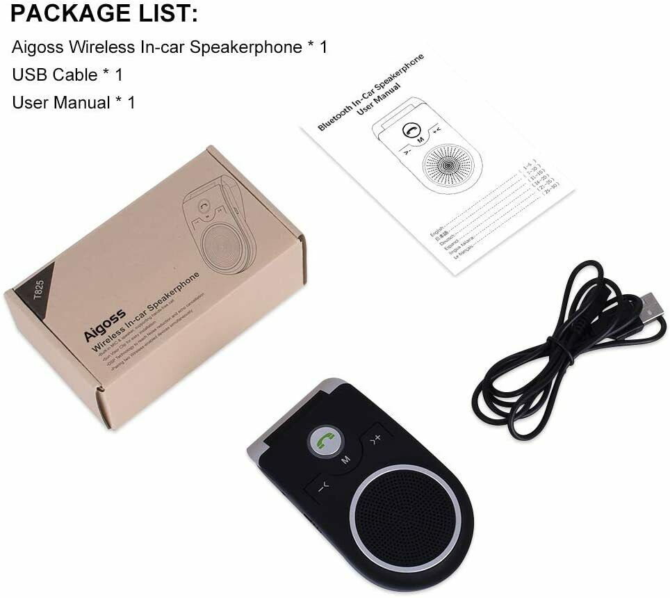 Handsfree Bluetooth Car Kit AUTO with Motion Sensor - Fresh Stock Dated December 2025