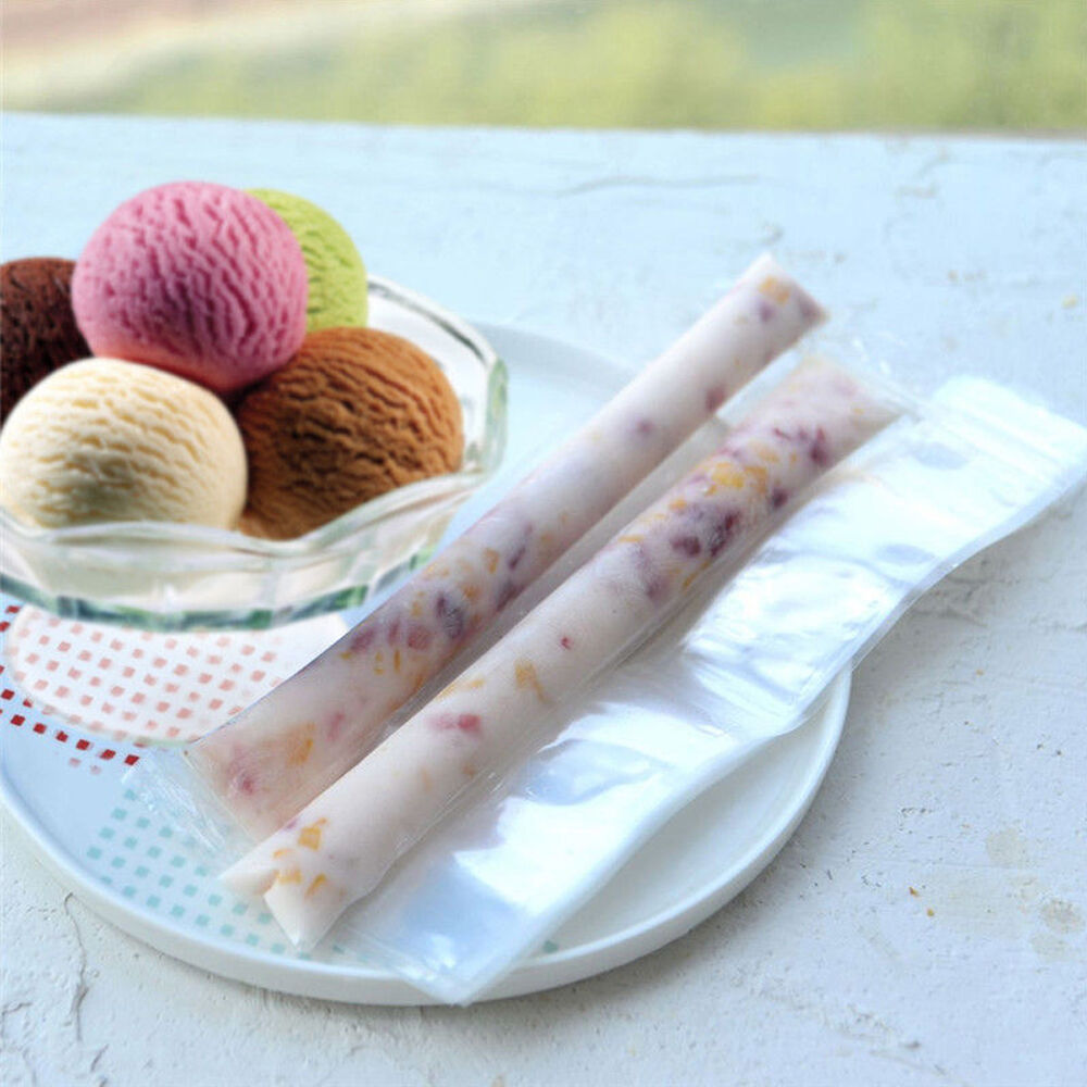 20x Disposable Popsicle Mold Bags Free Zip Ice Pop Freeze Candy Maker Pouch Tool - Fresh Stock Dated February 2026