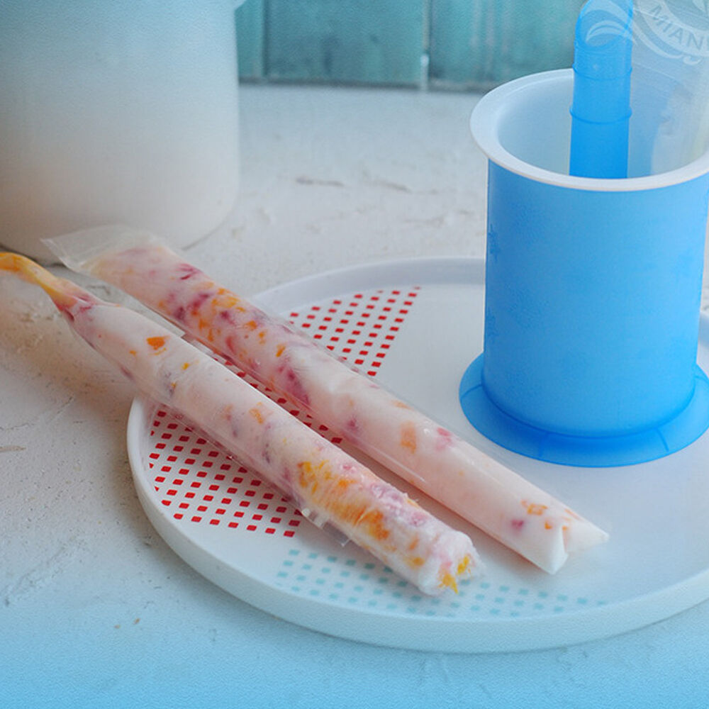 20x Disposable Popsicle Mold Bags Free Zip Ice Pop Freeze Candy Maker Pouch Tool - Fresh Stock Dated February 2026