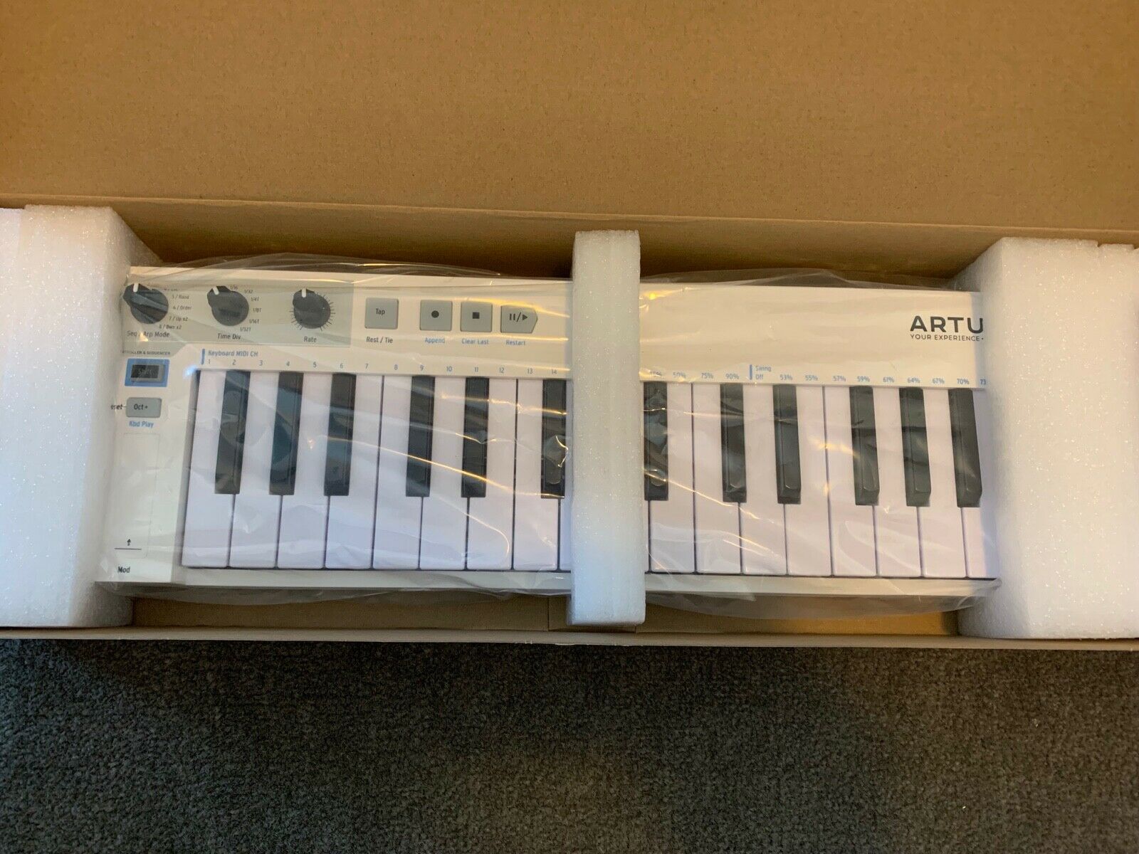 Arturia KeyStep 37 MIDI Keyboard Controller and Sequencer - White - Fresh Stock Dated December 2025