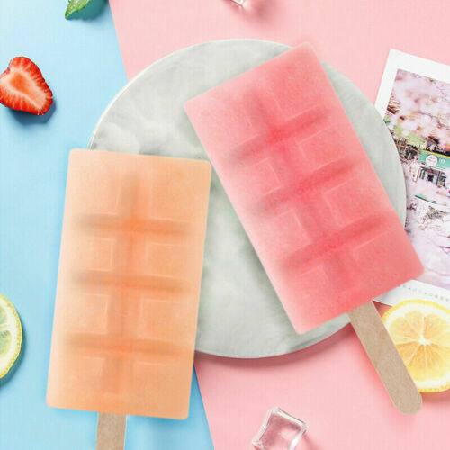 Ice Cream Mold Popsicle Molds Silicone 12 Cavities Homemade Maker Geometric Mold - Fresh Stock Dated February 2026