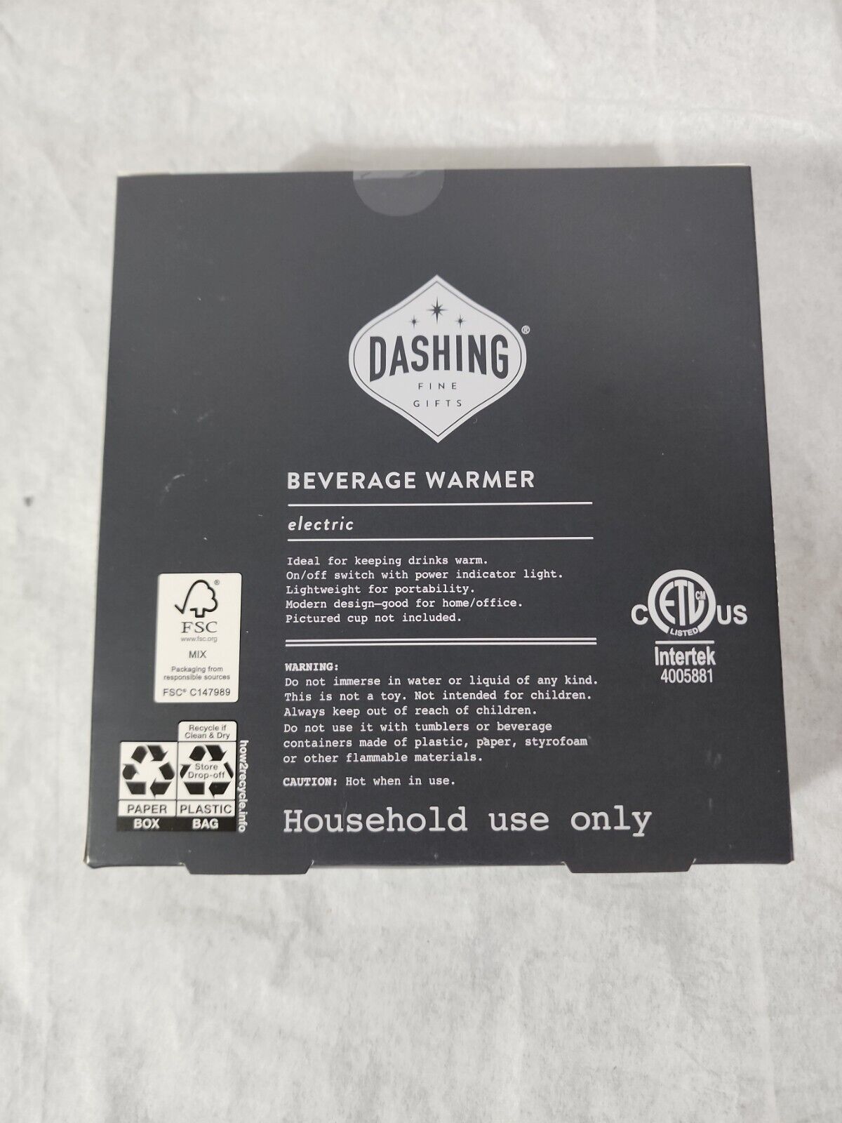 Dashing Electric Beverage Warmer for Tea Coffee Cocoa Heating Plate Office Home - Fresh Stock Dated February 2026