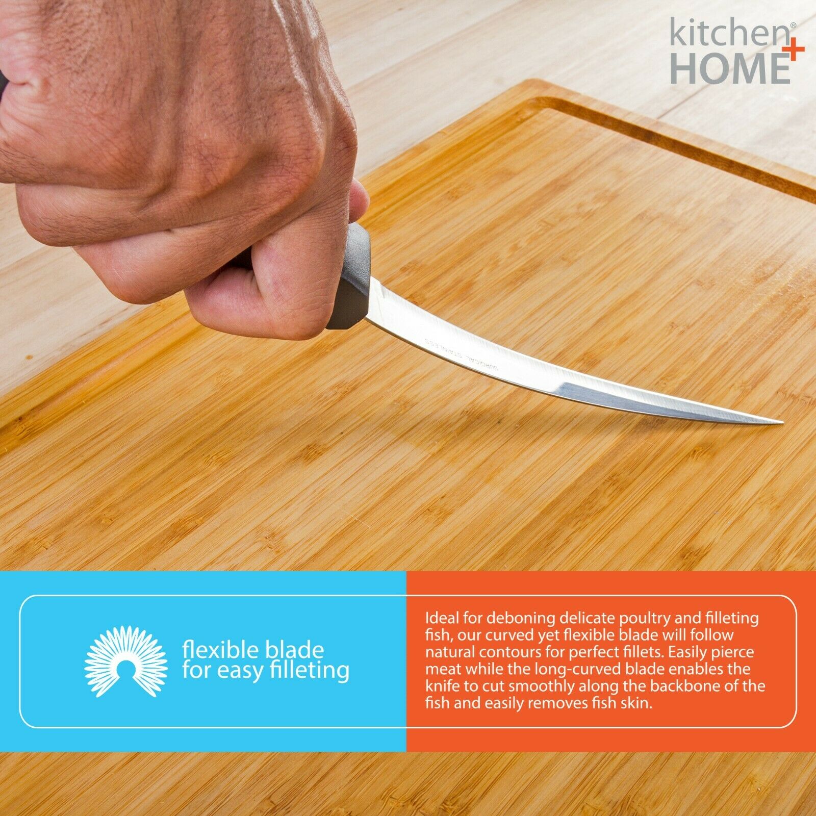 Fillet Knife - Flexible 7” Ultra Sharp Stainless Steel Boning Knife - Fresh Stock Dated January 2026