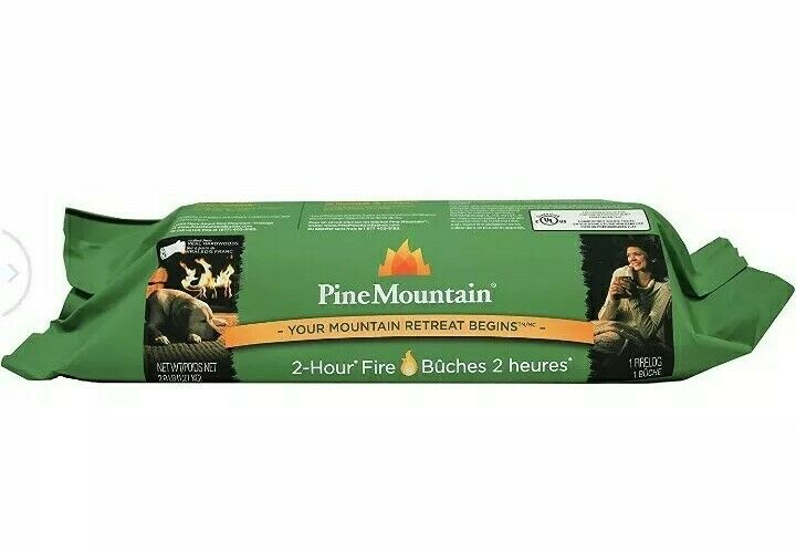 Pine Mountain Traditional Firelog, 2-Hour Burn Time, Fire Wood - Fresh Stock Dated January 2026