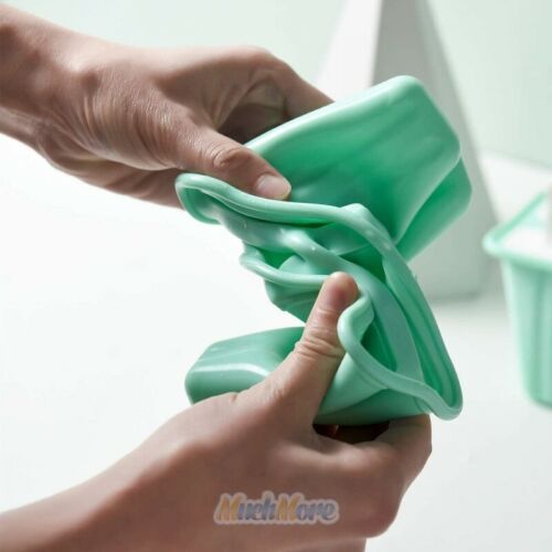 Ice Cream Popsicle Frozen Mold Silicone Lolly Pop Maker Mould Ice Tray Cover Lid - Fresh Stock Dated February 2026