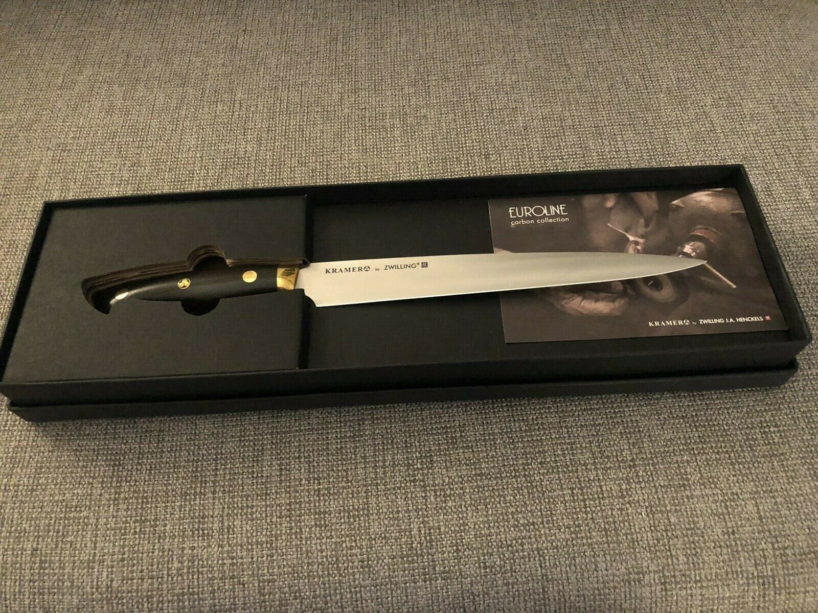 ZWILLING KRAMER - EUROLINE CARBON COLLECTION 9-INCH, CARVING KNIFE - 34940-233 - Fresh Stock Dated January 2026