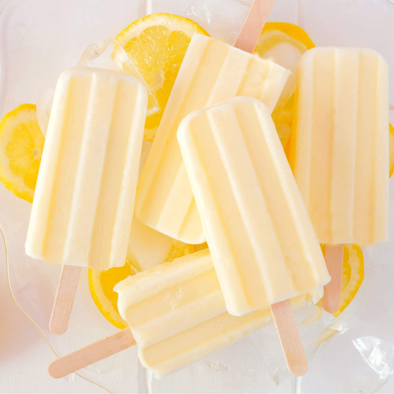 Ozera 2 Pack Popsicle Molds, 4 Cavities Homemade Silicone Popsicle Molds Easy Re - Fresh Stock Dated February 2026