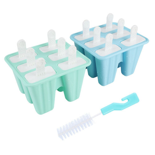 Ice Cream Popsicle Frozen Mold Silicone Lolly Pop Maker Mould Ice Tray Cover Lid - Fresh Stock Dated February 2026