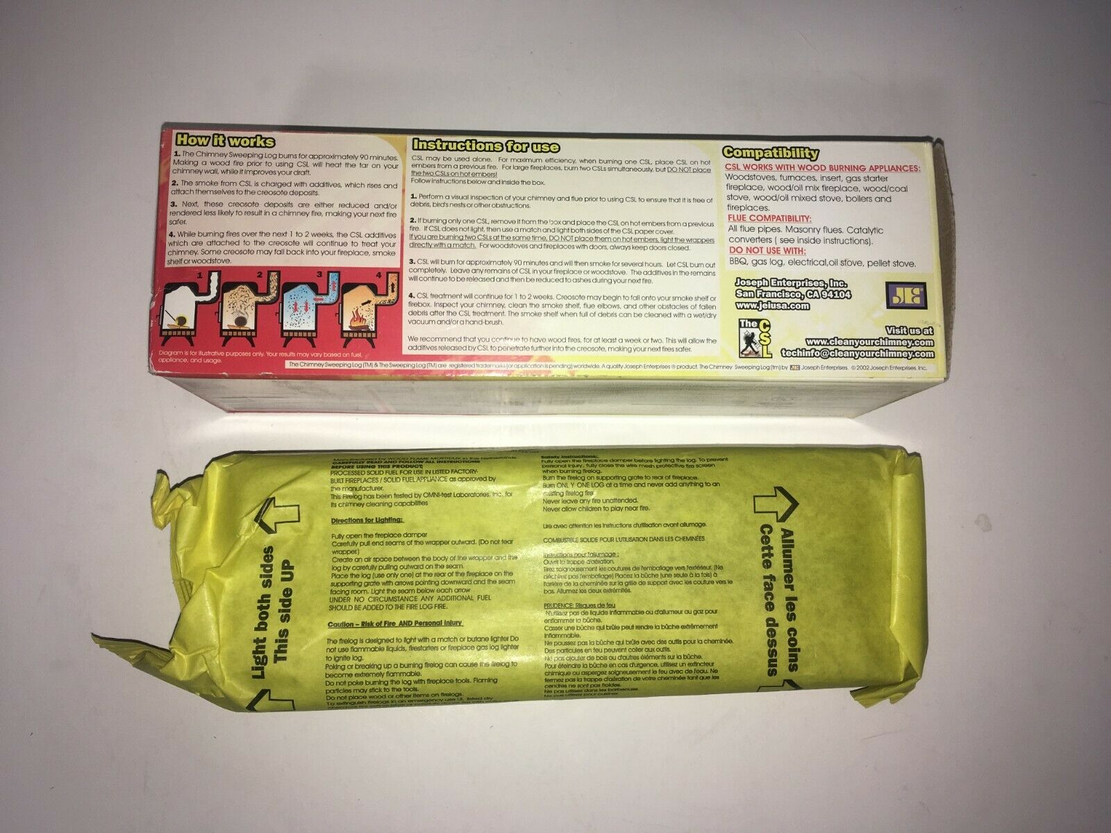 CSL The Chimney Sweeping Log - Fresh Stock Dated December 2025