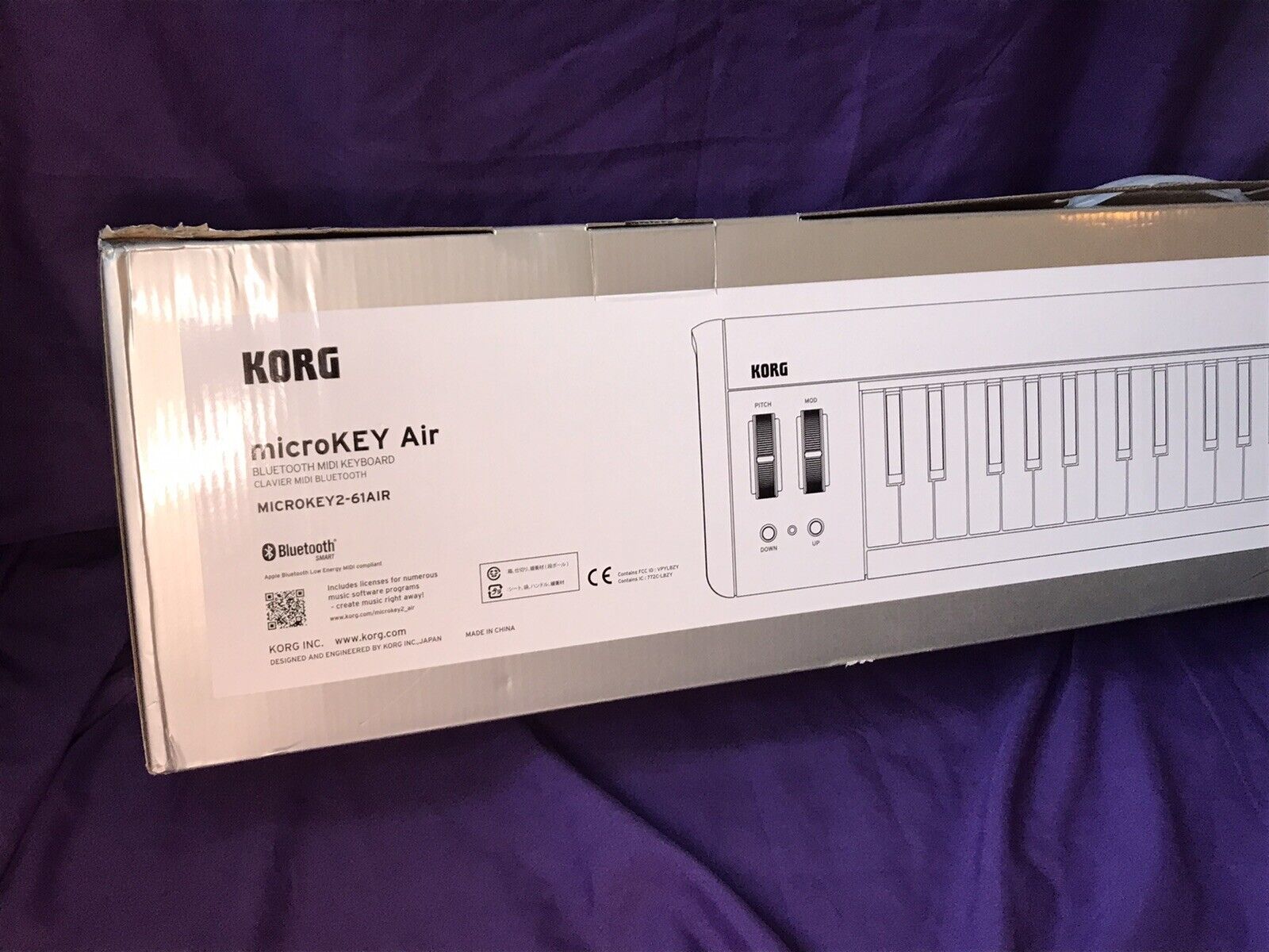 Korg microKEY Air 61 Key Bluetooth and USB MIDI Controller - Fresh Stock Dated December 2025