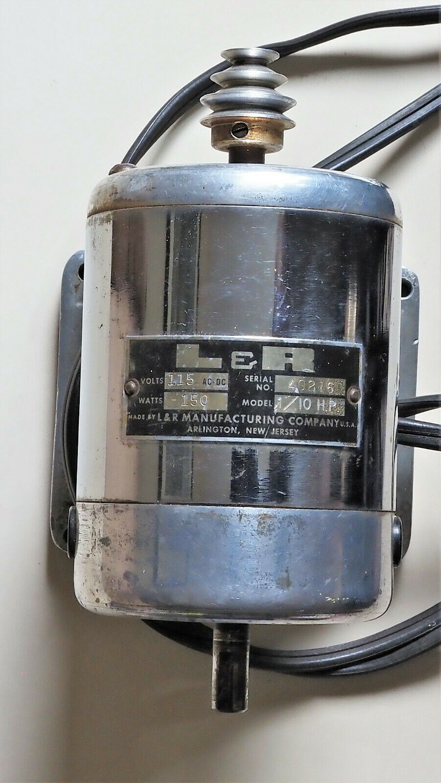 L & R WATCHMAKER’S LATHE REVERSIBLE MOTOR & FOOT PEDAL - Fresh Stock Dated December 2025