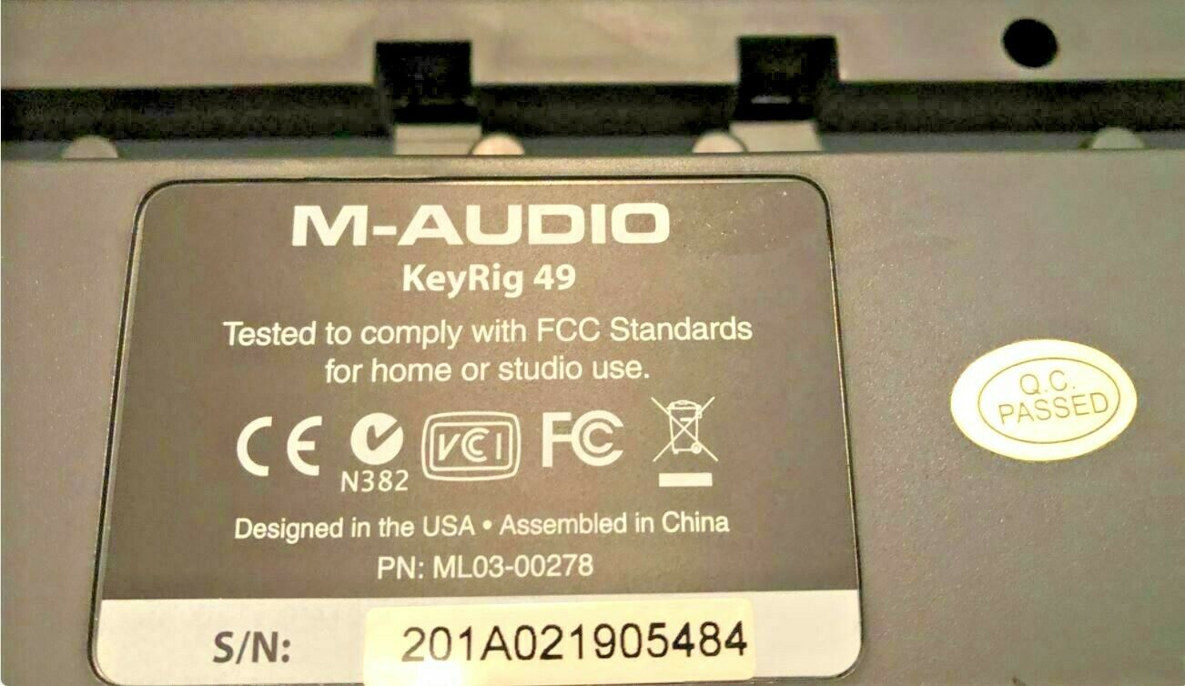 M-Audio KeyRig 49 - 49 Key USB MIDI Keyboard Controller & M-Audio EX-P  Pedal - Fresh Stock Dated December 2025