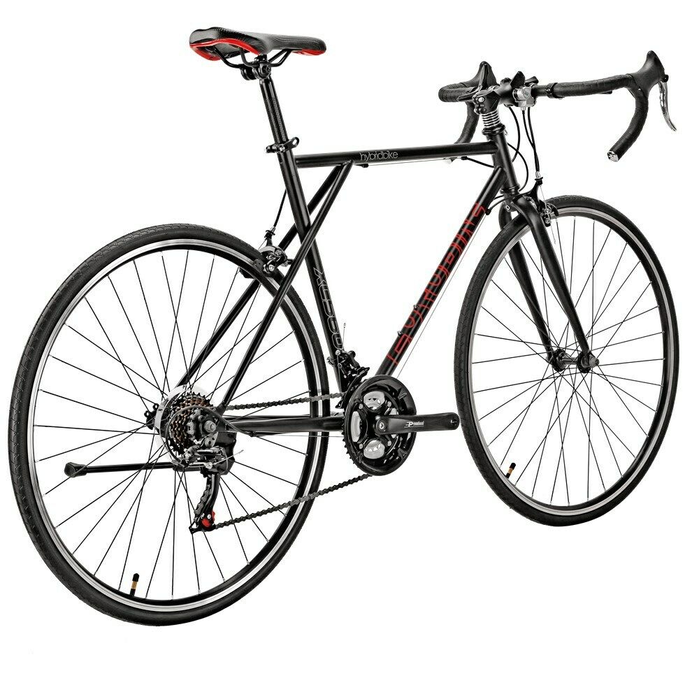 700C 56cm Light Road Bike Shimano 21 Speed Black Racing Bicycle Vintage Wheels - Fresh Stock Dated January 2026