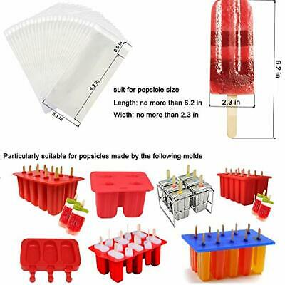 200 Pcs Popsicle Bags Ice Cream Bag Popsicle Wrappers Popsicle Wrappers Self New - Fresh Stock Dated February 2026