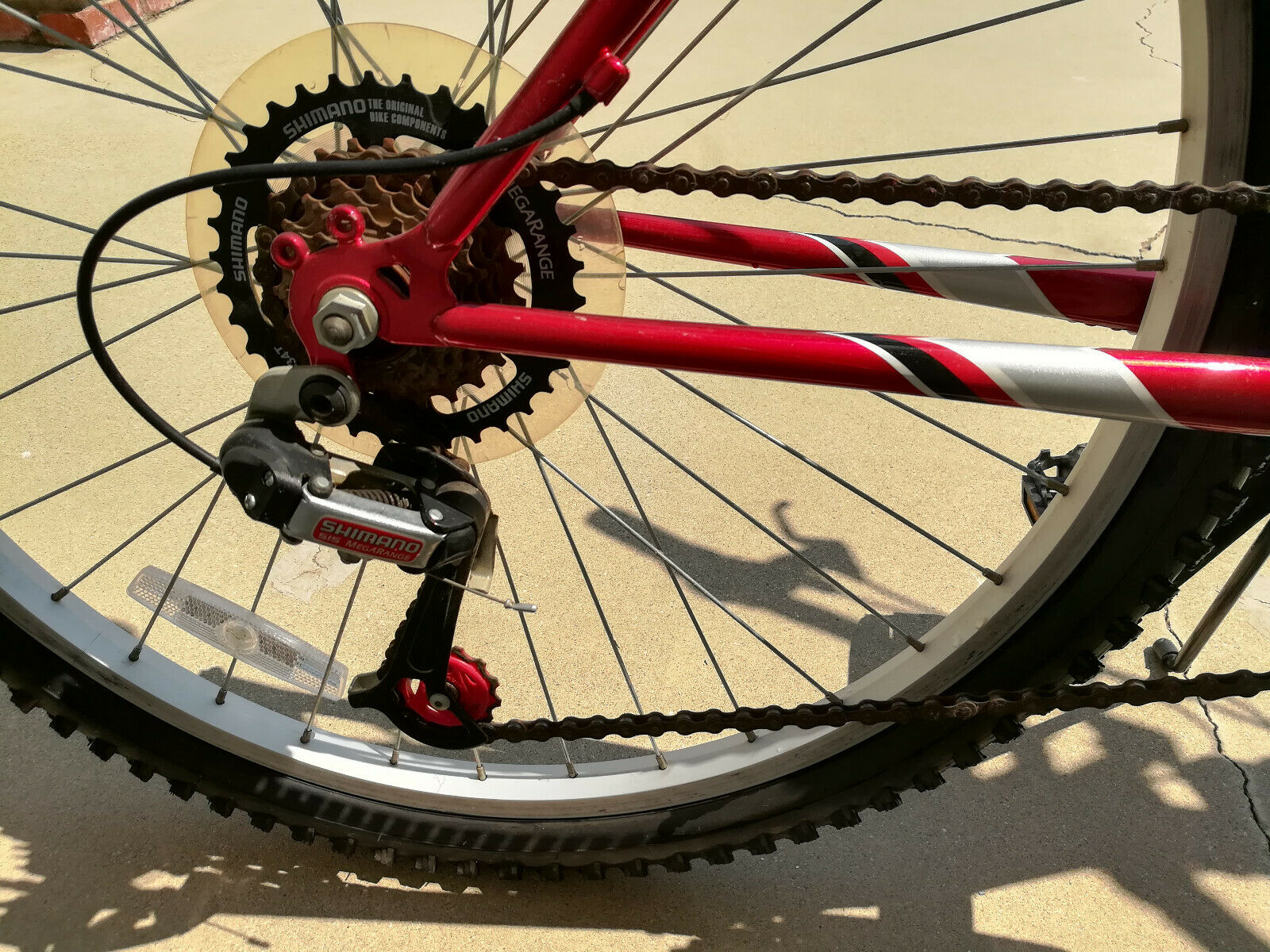 Used Men's Nishiki Bravo Shimano Mountain Bike, Red & Black Bike Sport Bike - Fresh Stock Dated December 2025