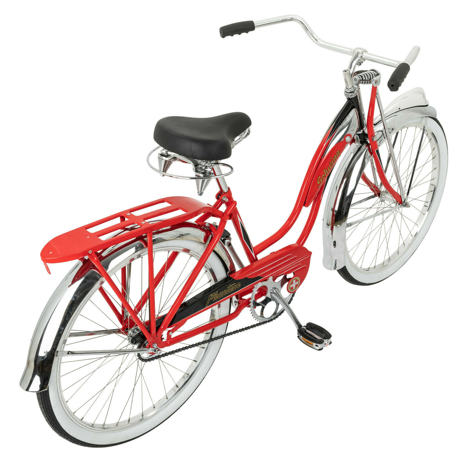 Schwinn Red Phantom Cruiser Bike, single speed, 26-inch wheels 125 Anniversary - Fresh Stock Dated December 2025