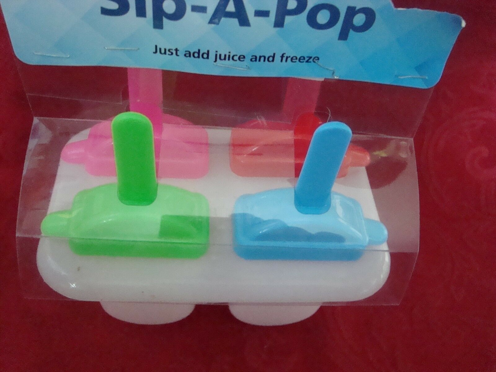 NEW 4 count SIP A POP Mold w/stand  Add Juice Flavored Water & Freeze COOL TREAT - Fresh Stock Dated February 2026