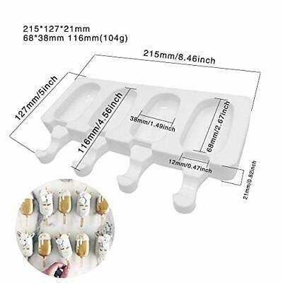 2 pieces ice cream mold popsicle mold silicone simple cream ice cream mold cake - Fresh Stock Dated February 2026