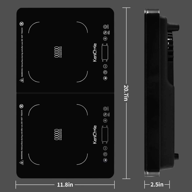 quemador de encimera eléctrico de inducción doble control pantalla táctil cocina - Fresh Stock Dated February 2026