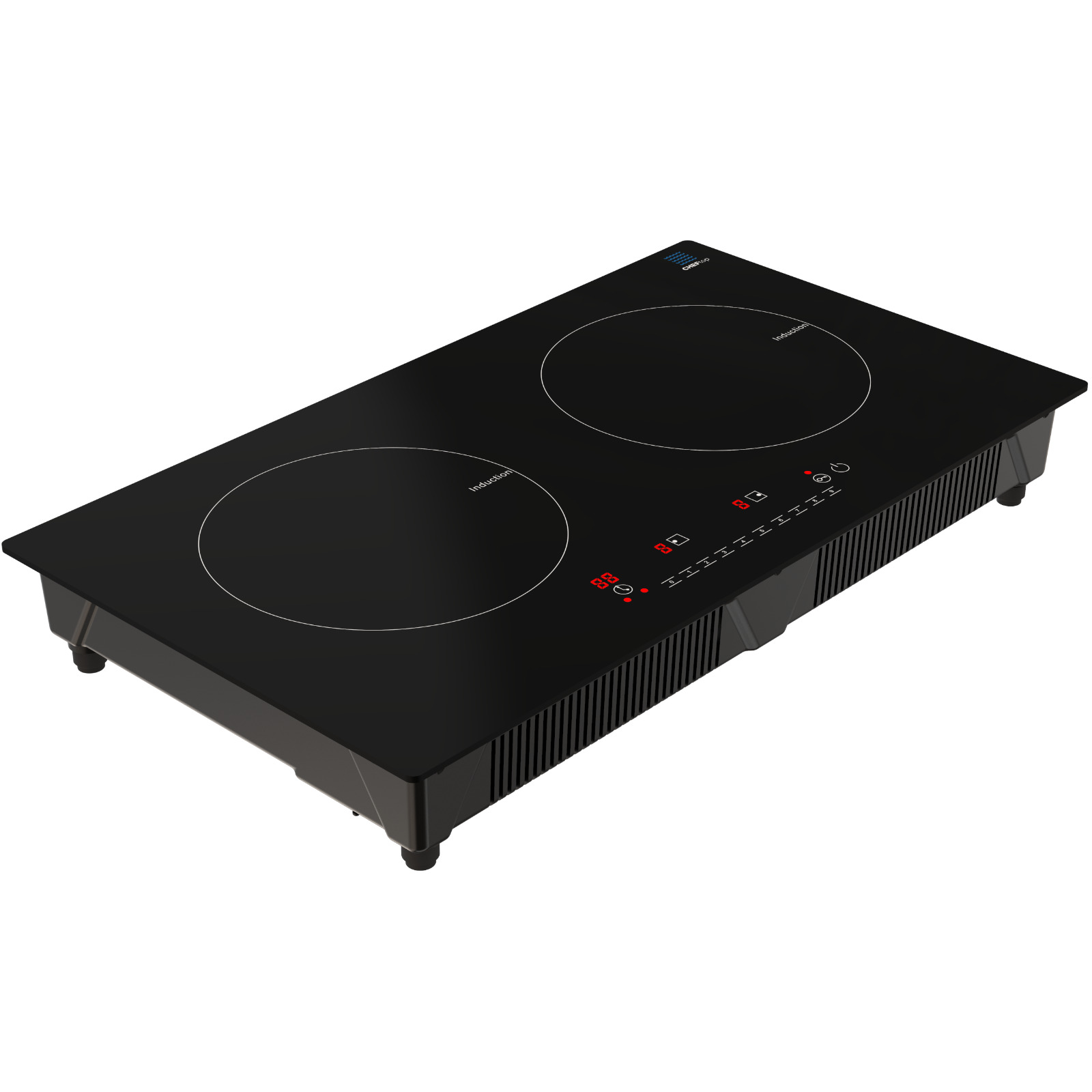 Induction Cooker 2 Burner Cooktop 1800W Digital Electric Cooktop INCLUDES PAN! - Fresh Stock Dated February 2026