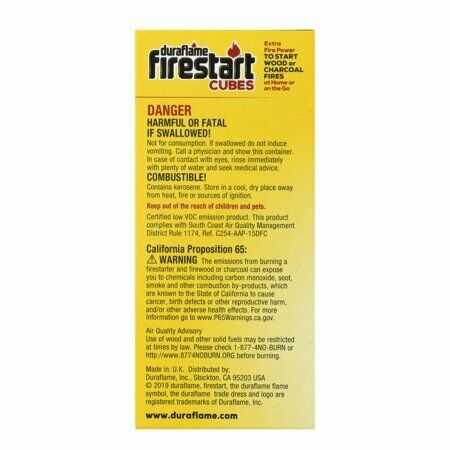 Duraflame Firestart Cubes 18-Pack, Fire Starters for Wood or Charcoal - Fresh Stock Dated January 2026