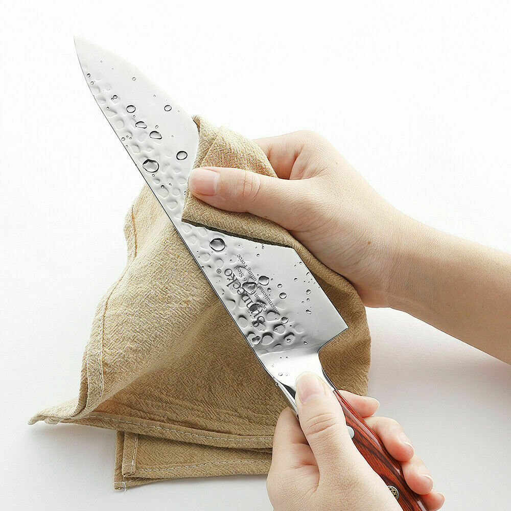 Sunnecko 8-Inch Chef Knife - Hammered Series - German stainless steel USA Stock - Fresh Stock Dated February 2026