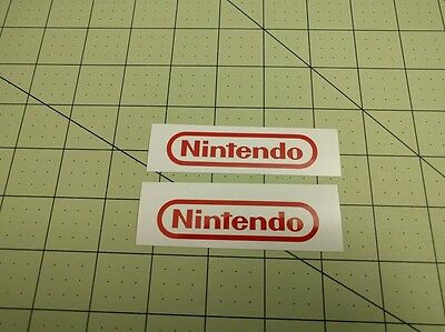 4 pack- Wii N64 SNES NES Nintendo Vinyl Sticker Decal Red 3
